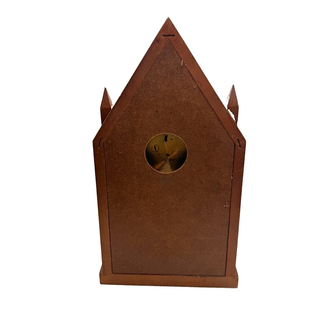 Vintage Daneker Steeple Clock German Movement Gothic Dark Academia No Key, READ
